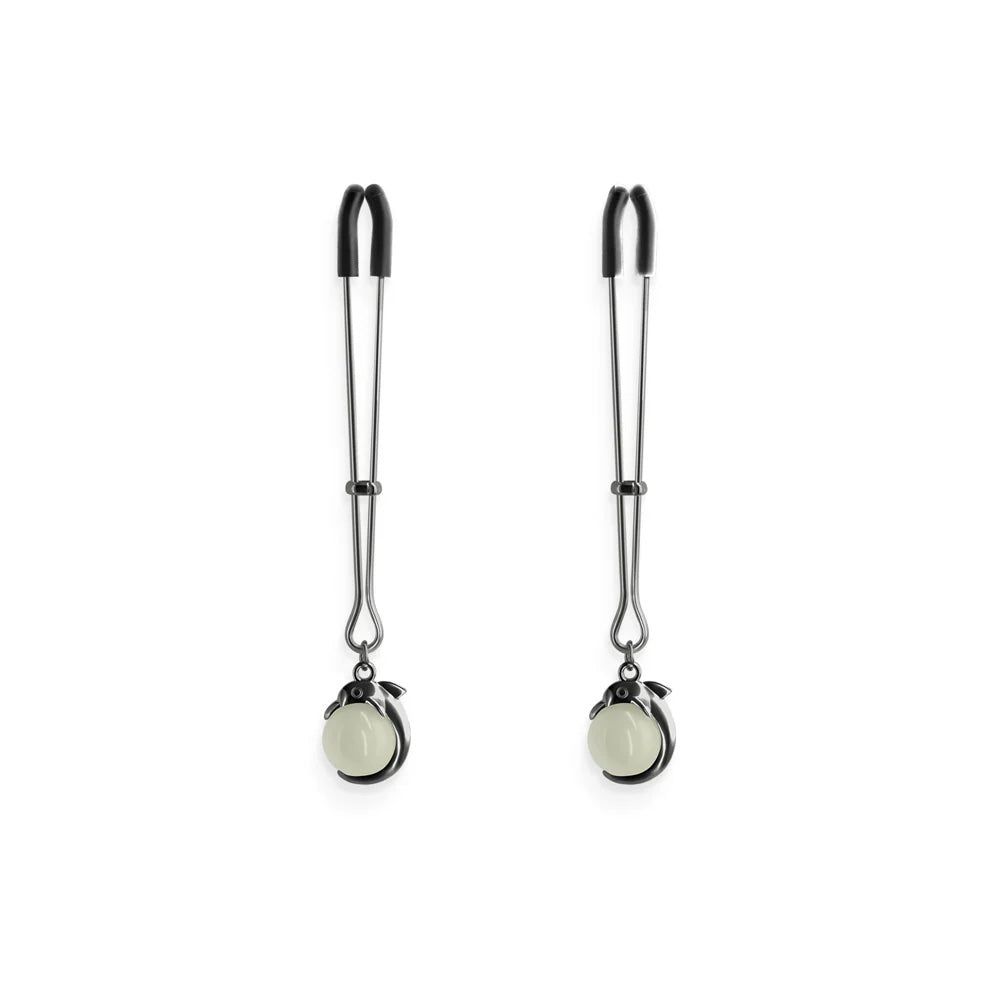 Bound G1 Glow In the Dark Nipple Clamps - Iron