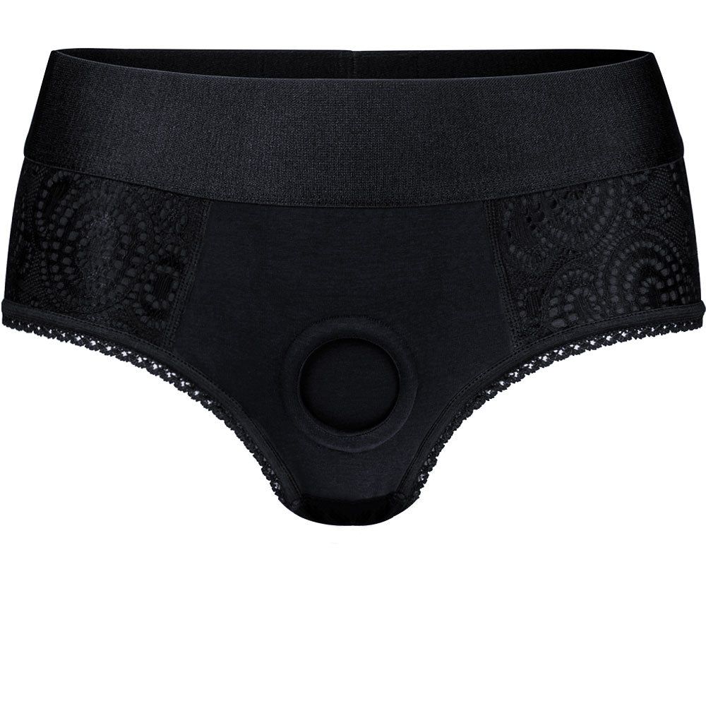 Crotchless Panty Harness - Black