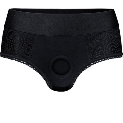 Crotchless Panty Harness - Black