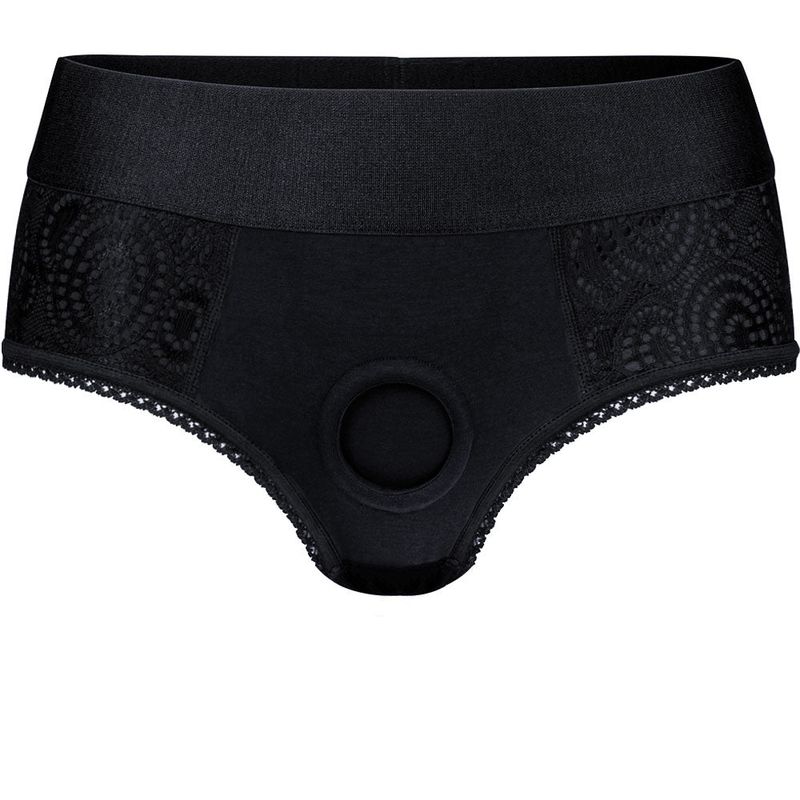 Crotchless Panty Harness - Black