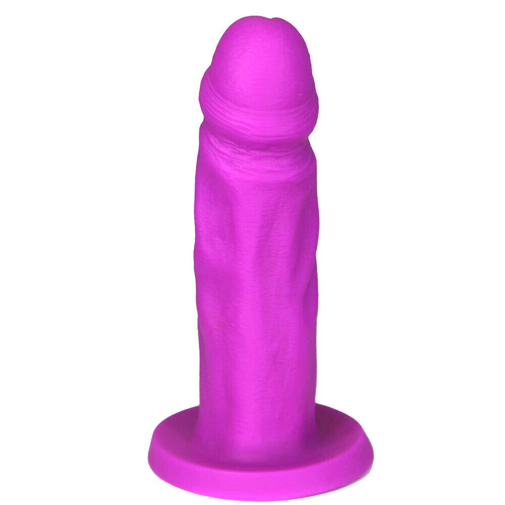 5&quot; Super Soft Silicone Suction Cup Dildo - Magenta