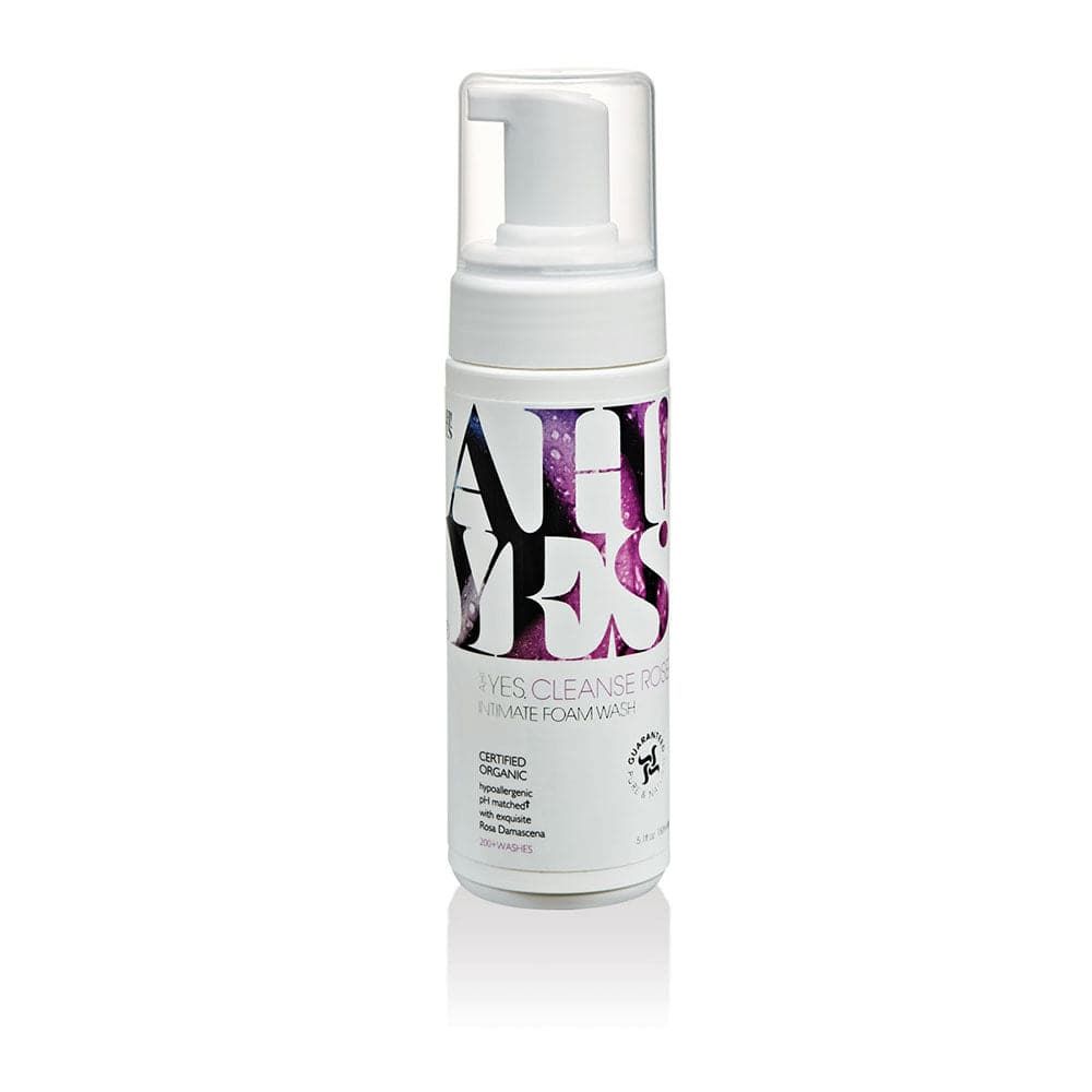AH! YES CLEANSE Organic Intimate Foaming Wash - Rose Scented - 5.1 oz