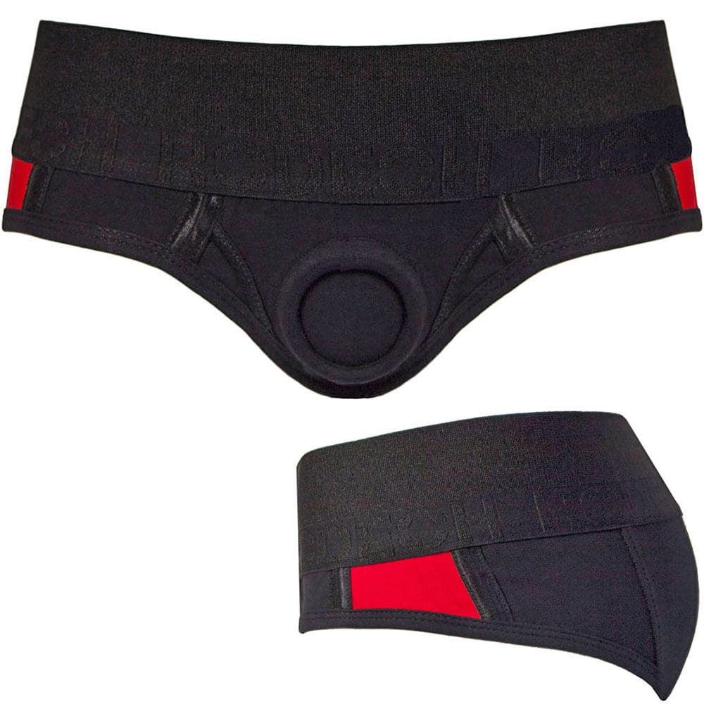 2.0 Brief+ Harness - Black &amp; Red Stripe