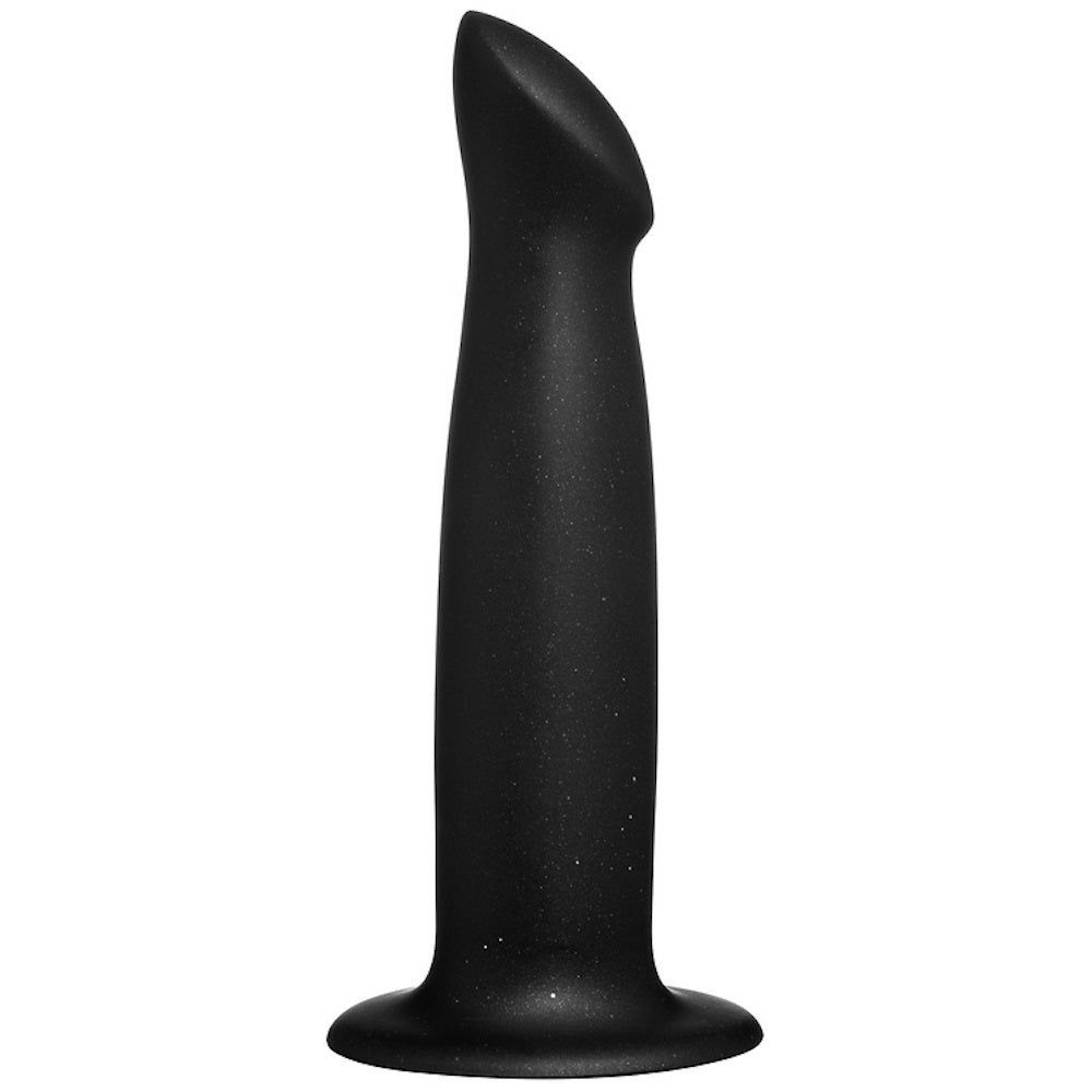 6.25&quot; Hollis G-Spot Silicone Dildo - Pearlescent Black