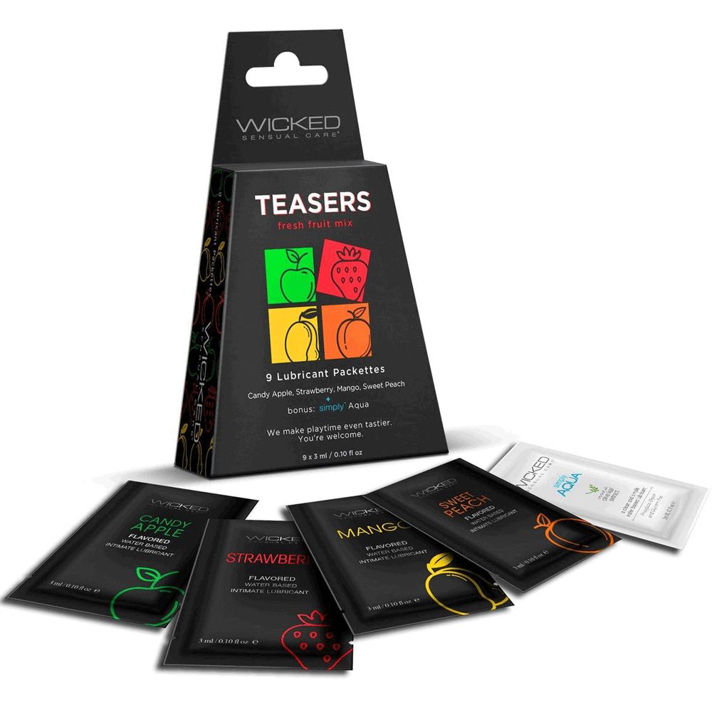 Wicked Teasers Fresh Fruit Lubricant Packettes (8 pack) - Assorted Flavors