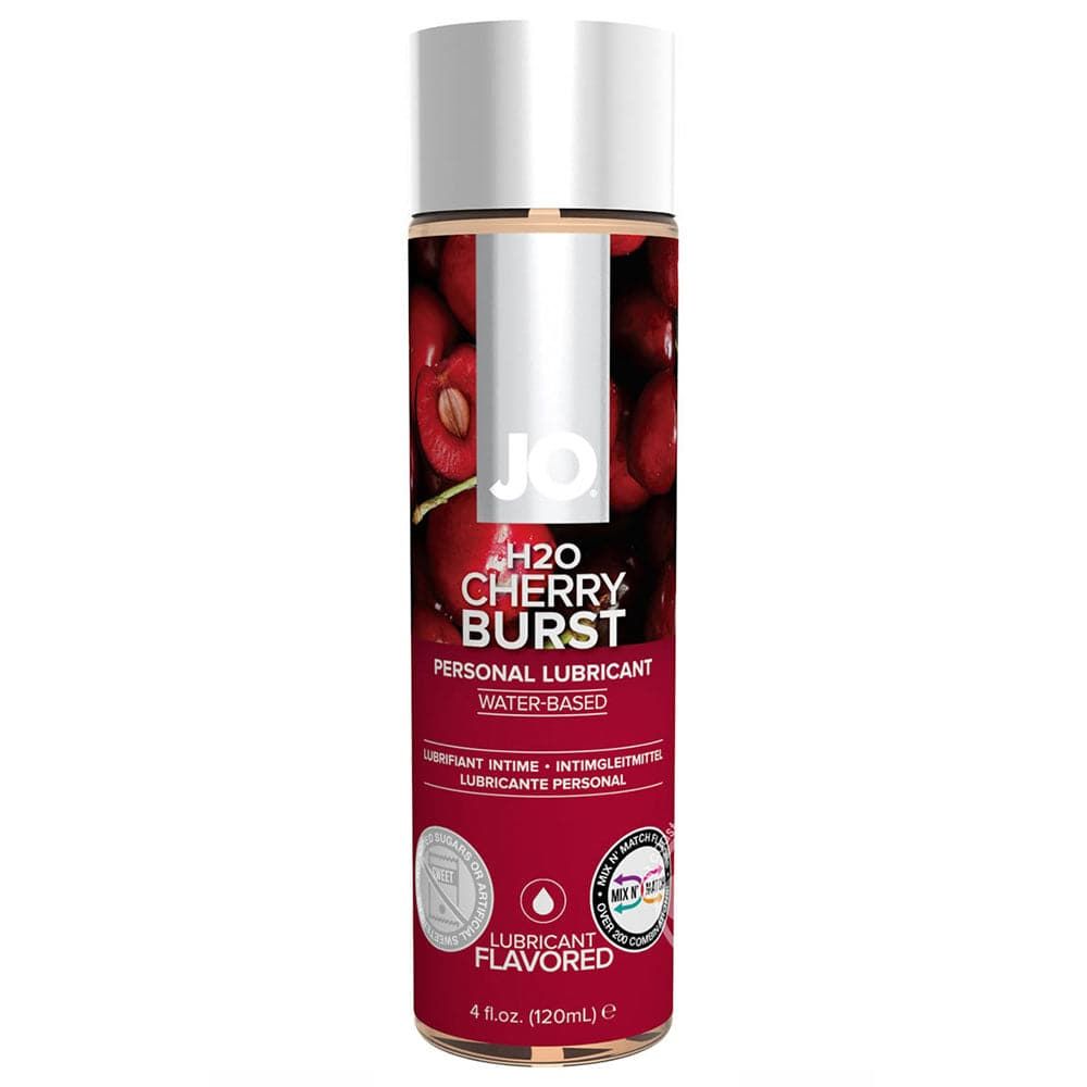 JO H20 Water Based Flavored Lubricant - Cherry Burst 4 fl. oz. (120 ml)