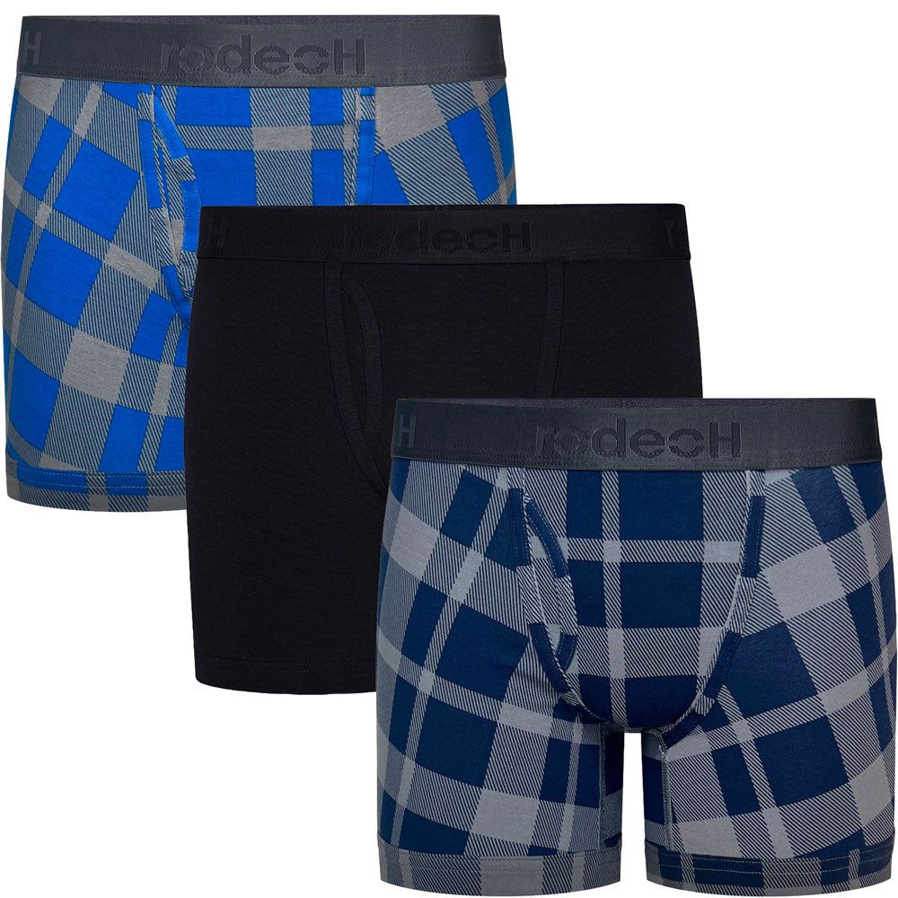 6&quot; Top Loading Boxer Packing Underwear 3 Pack - Cool Plaids - Multipack