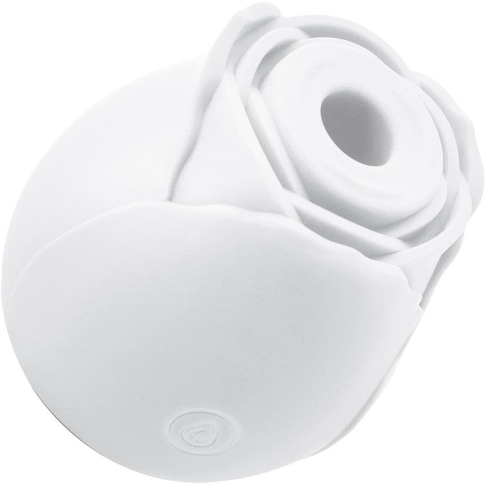 The Rose Glow in the Dark Silicone Rechargeable Clitoral Pressure Wave Stimulator