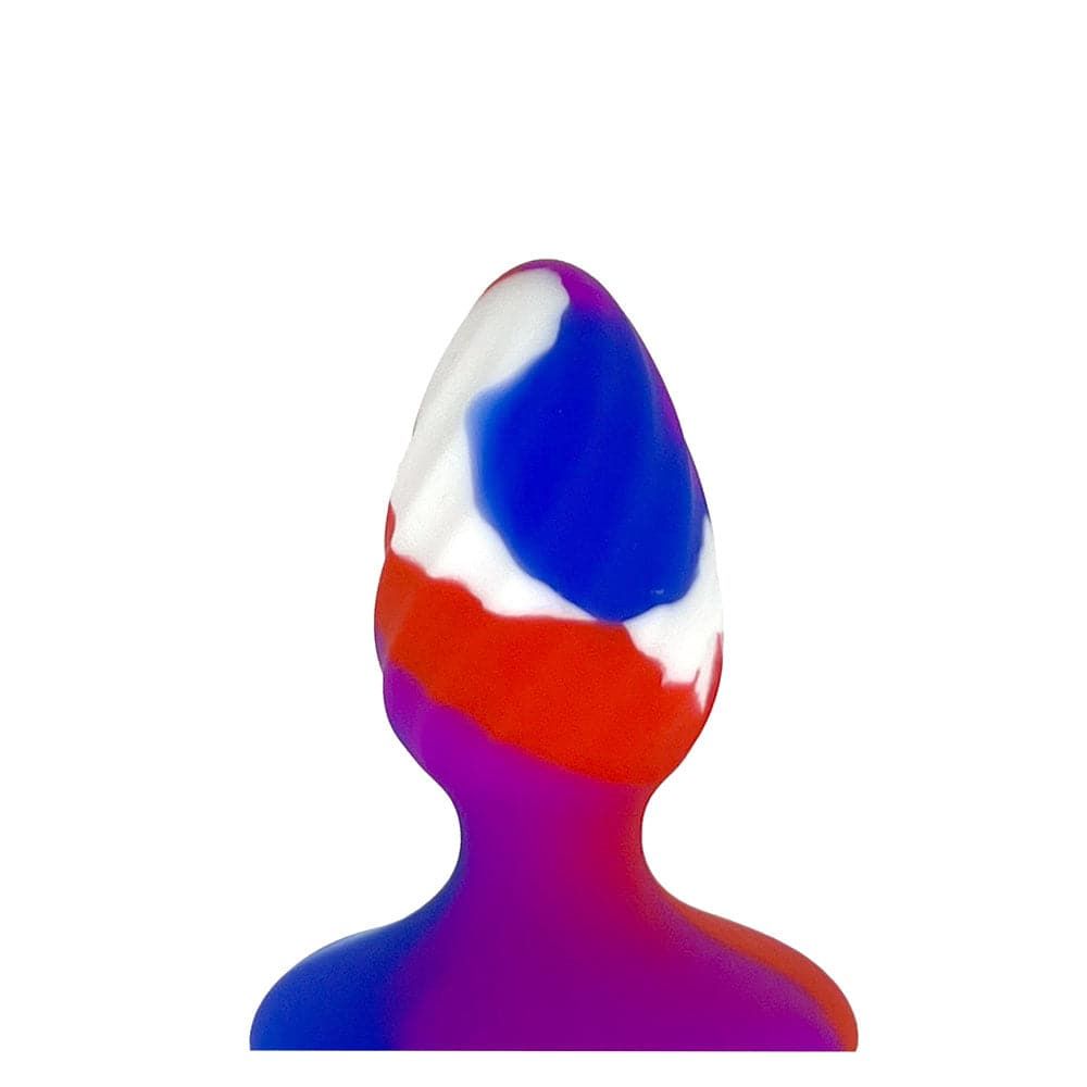 B-Plug Swirl Silicone Butt Plug - Multi