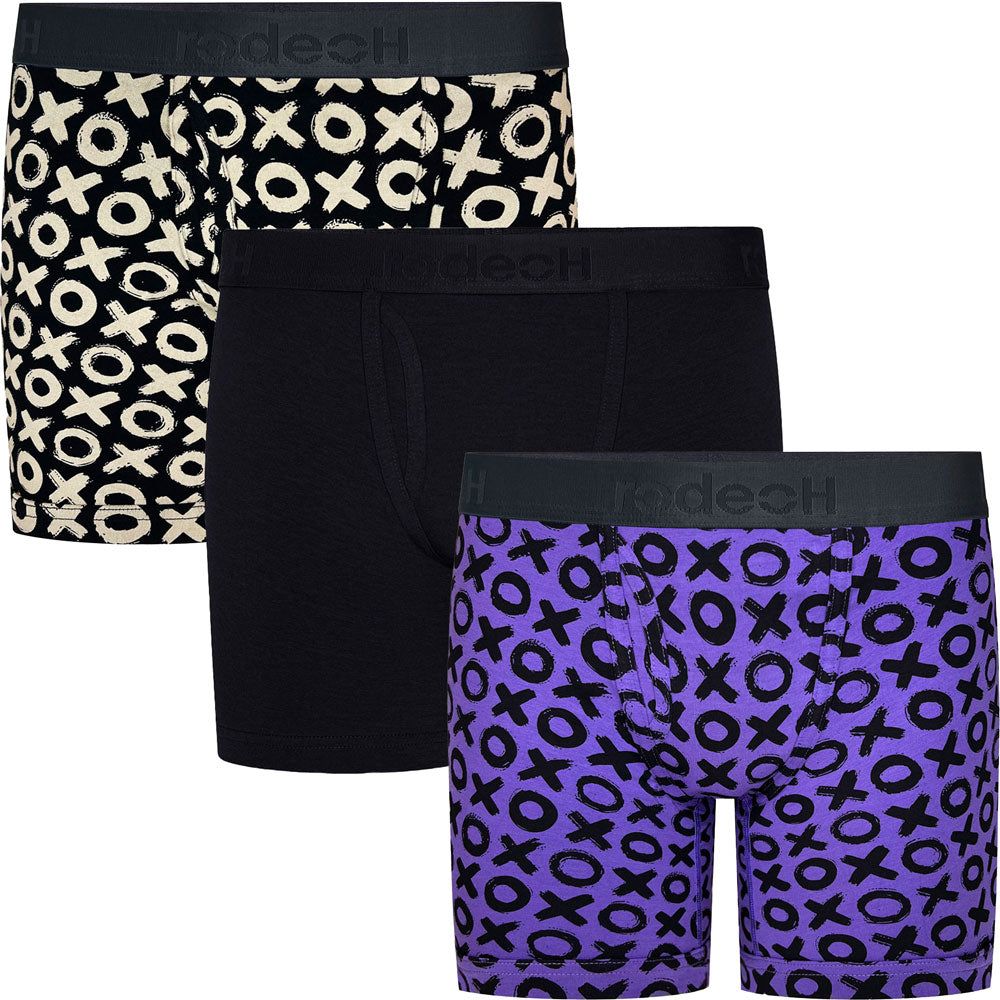 6&quot; Shift Boxer Underwear 3 Pack - &quot;XOXO&quot; - Multipack