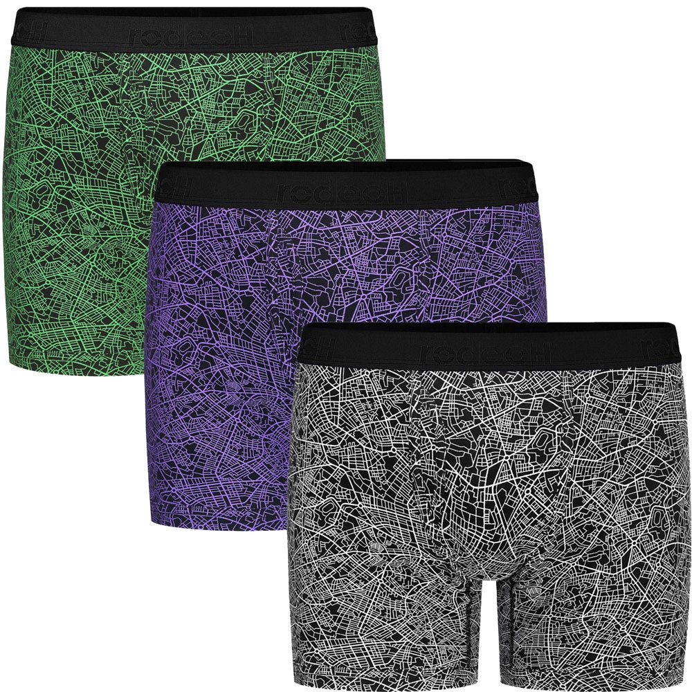 6&quot; Shift Boxer Underwear 3 Pack - Geometric - Multipack
