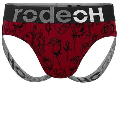 Shift Jock Underwear - Hearts &amp; Roses - Red