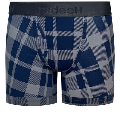 Shift 6&quot; Boxer Packer Underwear - Blue Gray Plaid