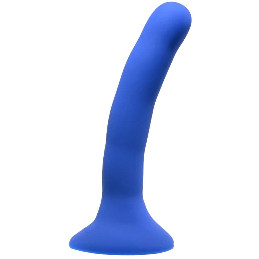 5&quot; Please - Silicone Dildo - Blue