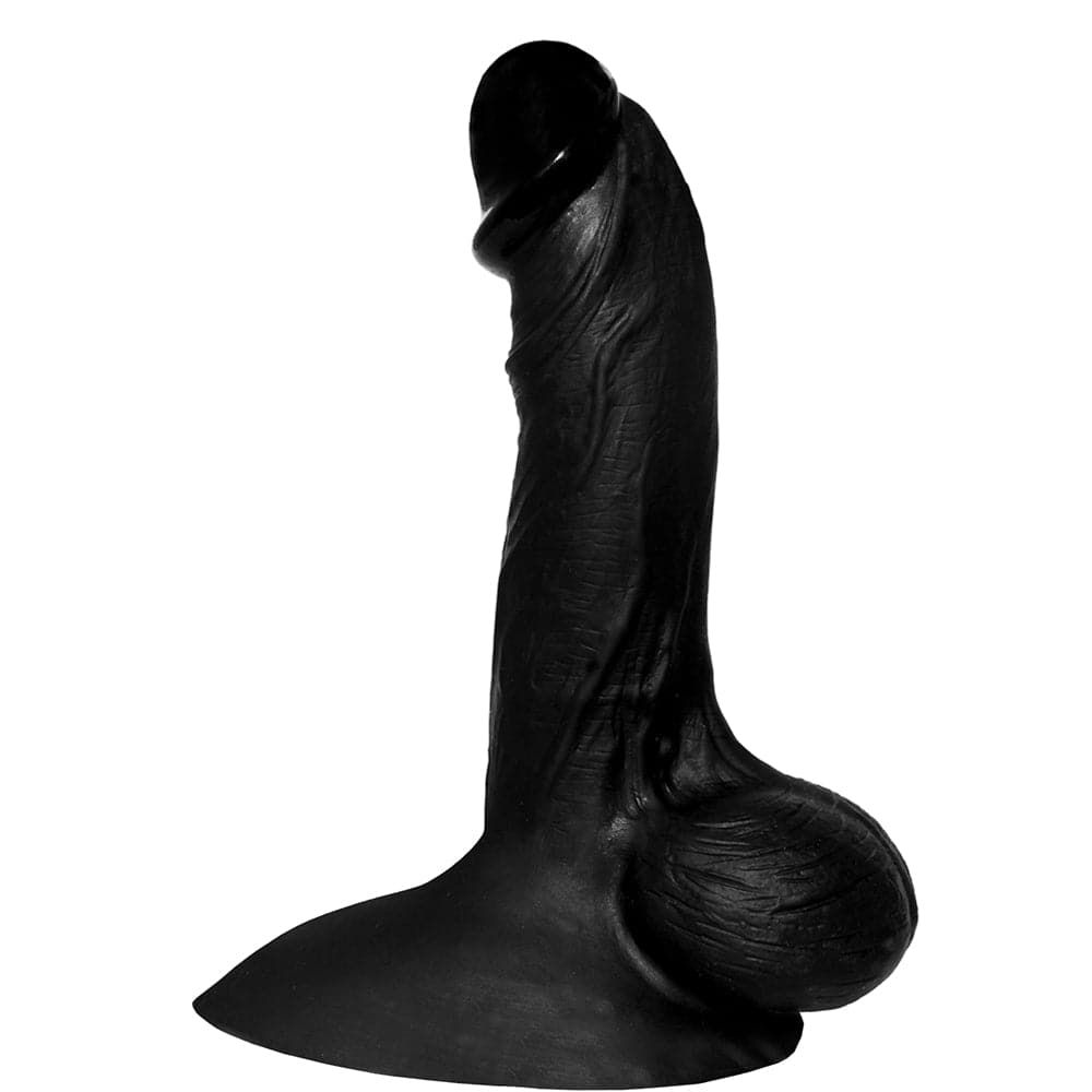 6.7&quot; Flex Silicone Dildo - Black