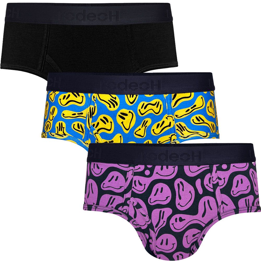 Shift Brief Underwear 3 Pack - Smiley - Multipack