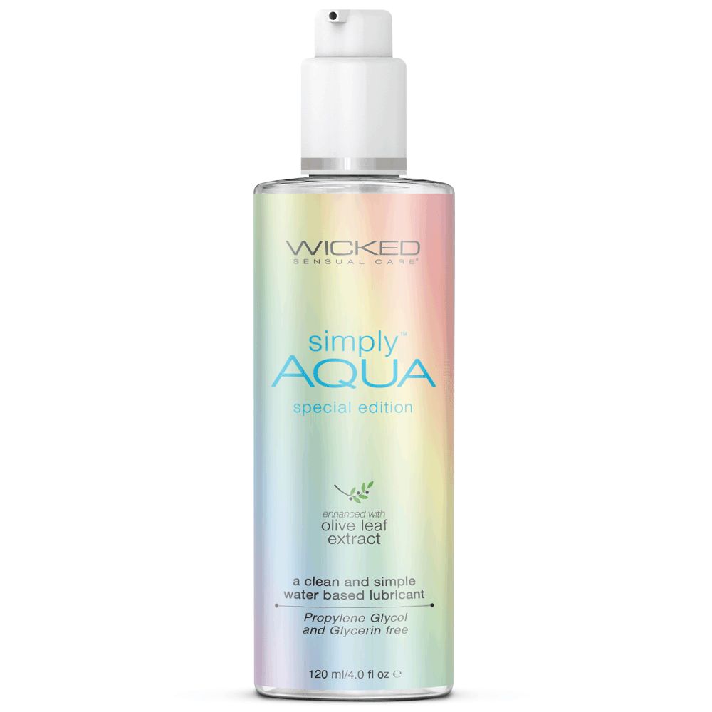 Limited Edition Simply Aqua Lubricant with Olive Leaf Extract - 4.0 fl oz
