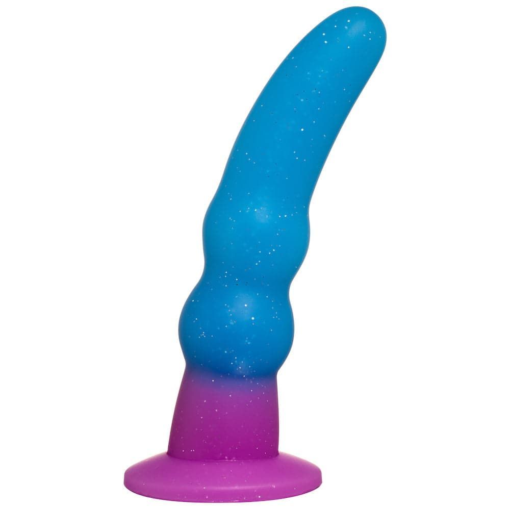 7&quot; Ombre Curve Silicone Dildo - Purple to Blue