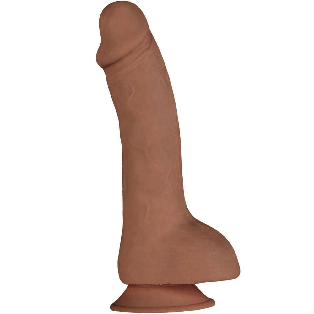 5.5&quot; Caden Super Soft Silicone Suction Cup Dildo - Caramel