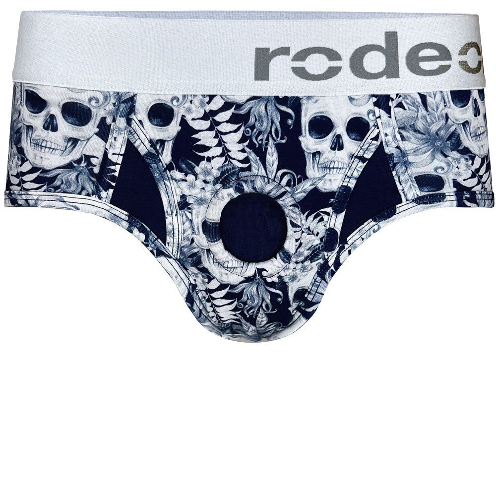 Brief+ Harness - Midnight Skulls