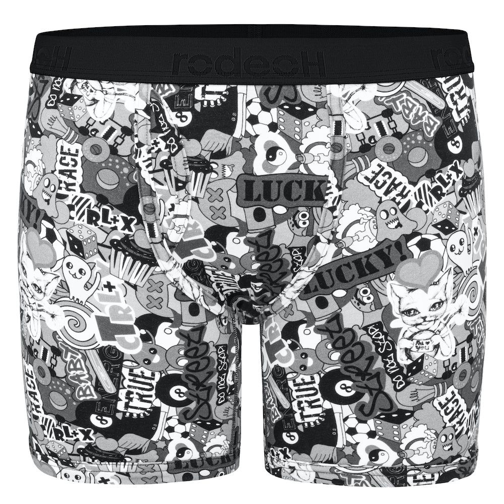 Shift 6&quot; Boxer Underwear - Magic 8 Ball - B&amp;W