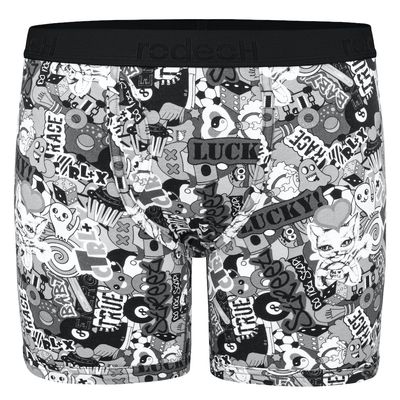 Shift 6" Boxer Underwear - Magic 8 Ball - B&amp;W