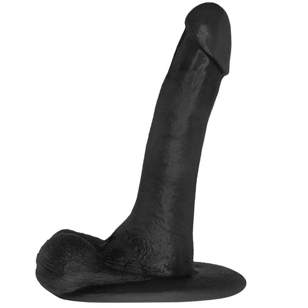6.5&quot; Hyper Realistic Silicone Dildo - Black
