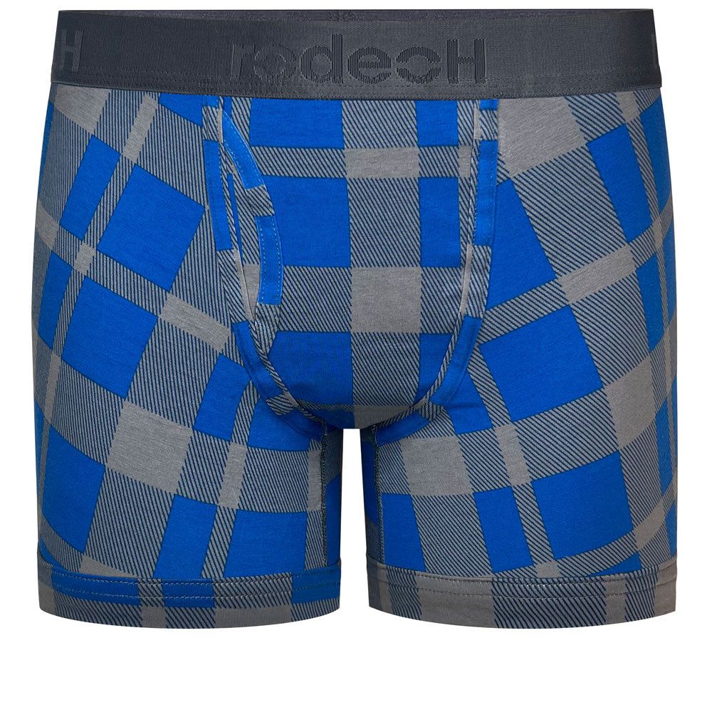 6&quot; Top Loading Boxer Packing Underwear - Light Blue Plaid