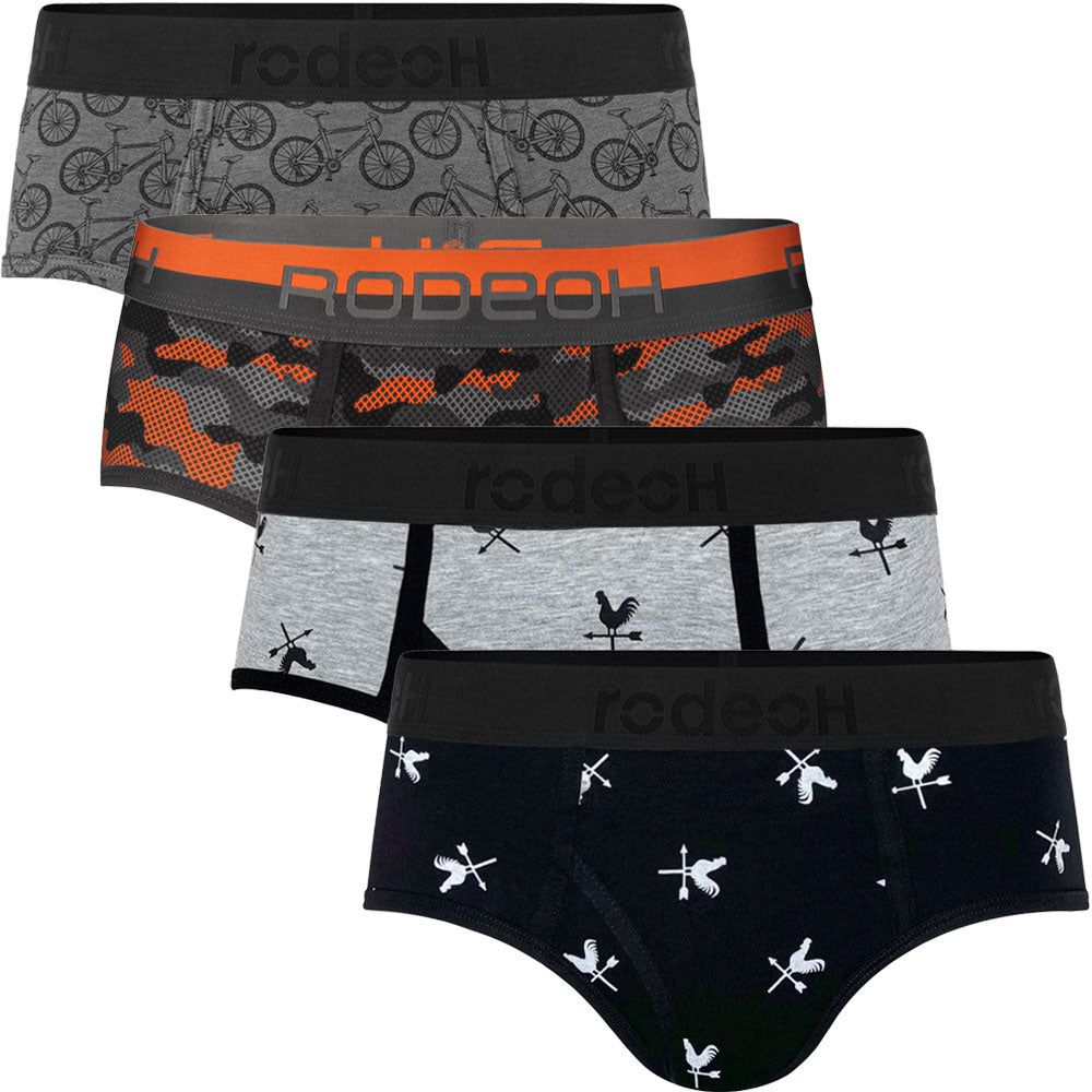 Top Loading Brief Packing Underwear 4 Pack - Cocks &amp; Camo - Multipack