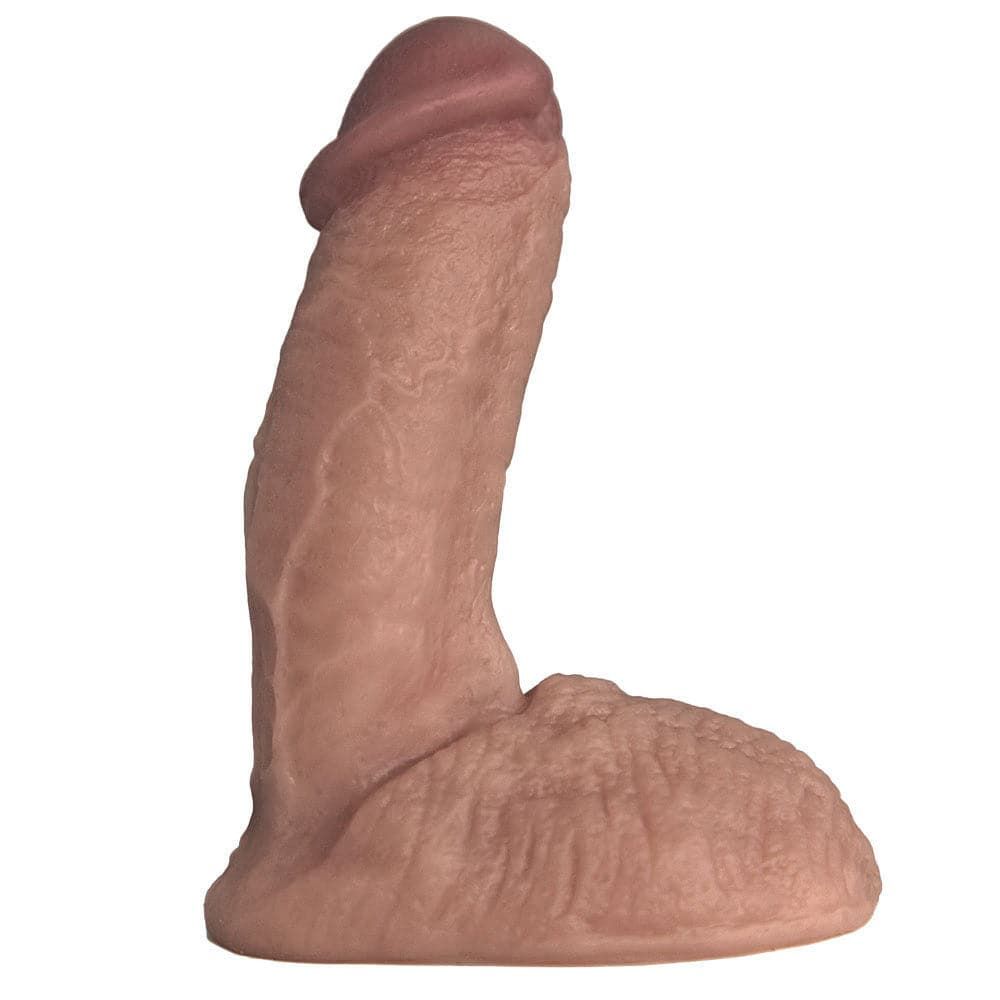 5.5&quot; Realistic Semi Pack and Play Dildo - Caramel