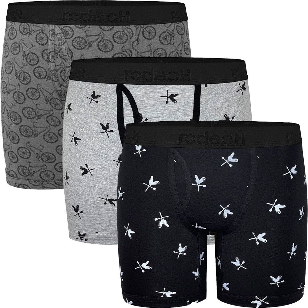 6&quot; Top Loading Boxer Packing Underwear 3 Pack - Cocks &amp; Bikes - Multipack