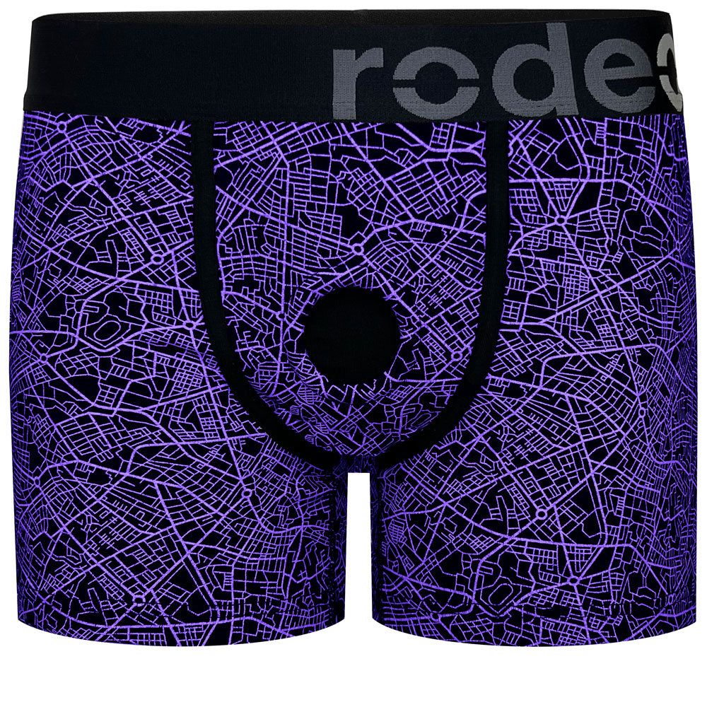 Classic Boxer+ Harness - Geometric Purple