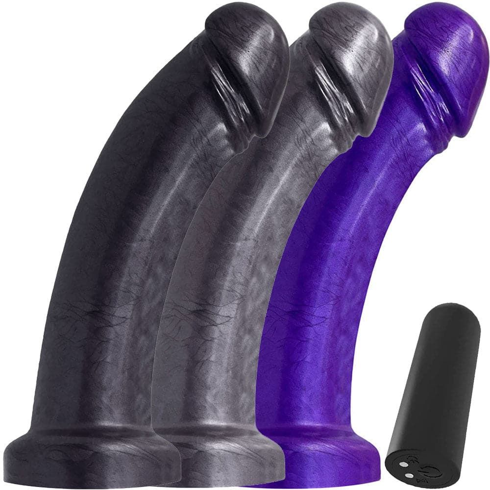 8&quot; Series Silicone Rechargeable Vibrating Dildo - Pearlescent