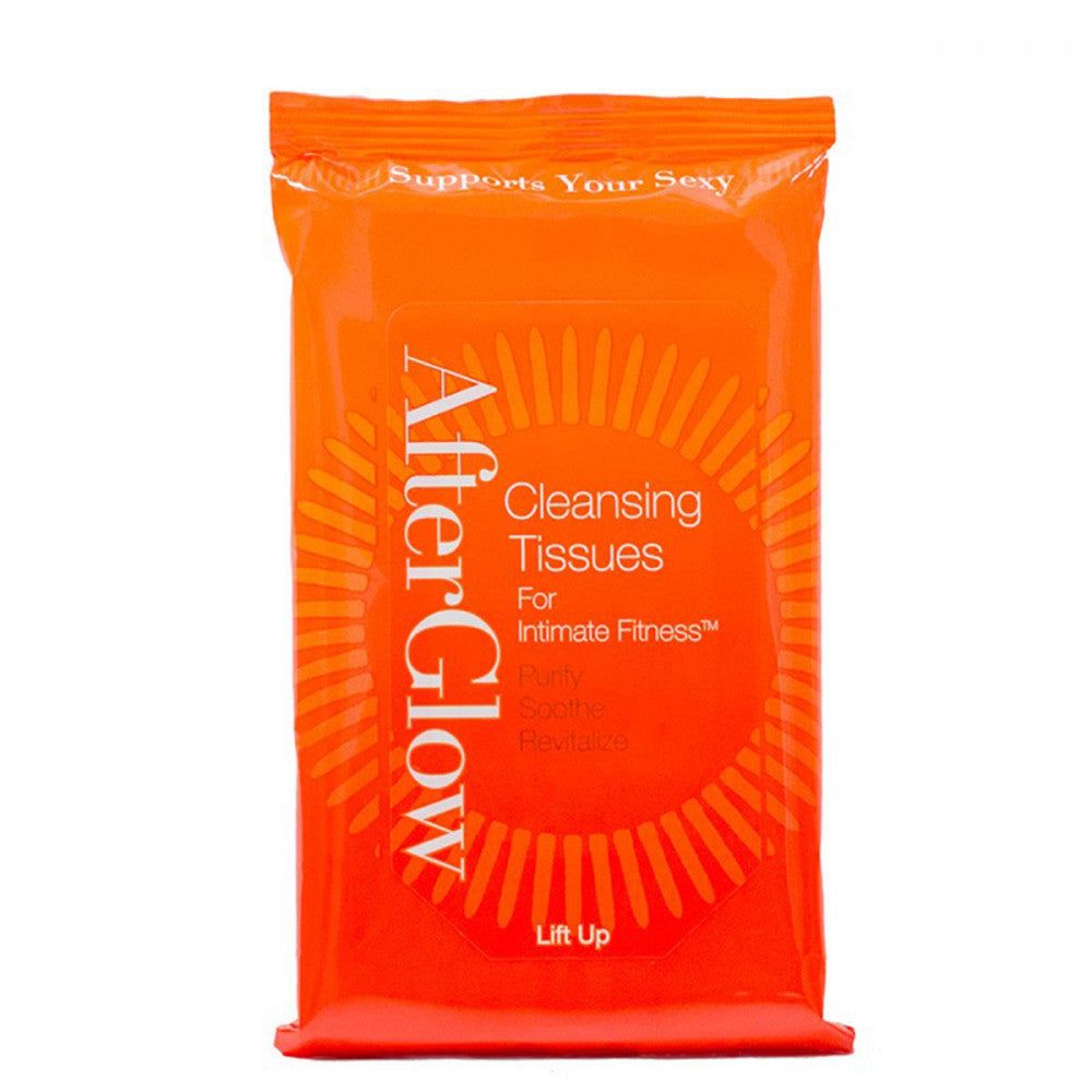 AfterGlow Cleansing Intimate Tissues - Toy &amp; Personal Wipes 20 count