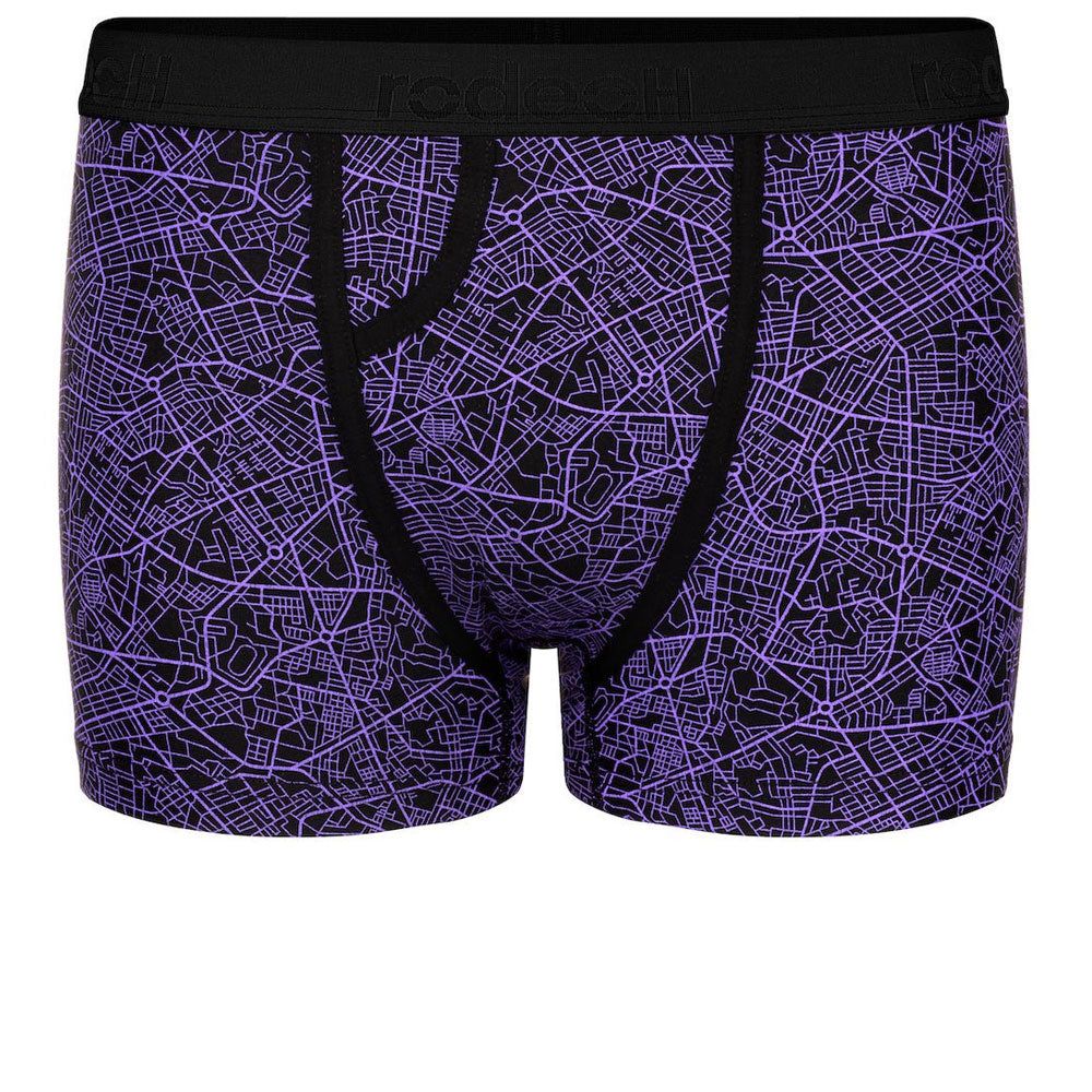 Classic Top Loading Boxer Packing Underwear - Geometric Purple