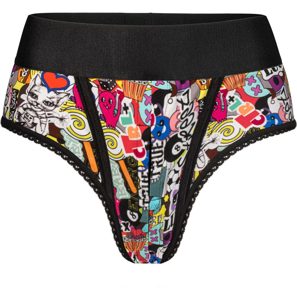 High Cut Panty Harness - Magic 8 Ball