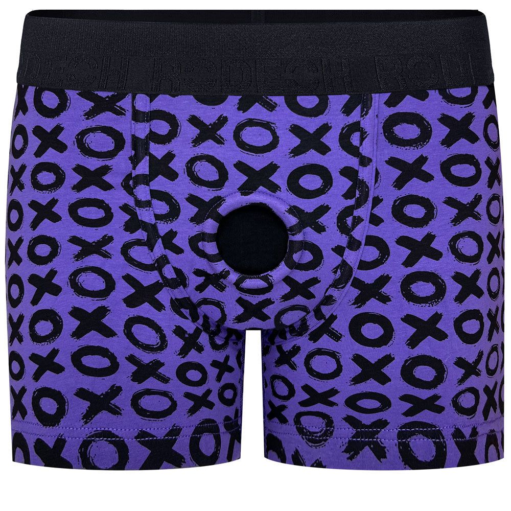 Classic Boxer+ Harness - &quot;XOXO&quot; Purple