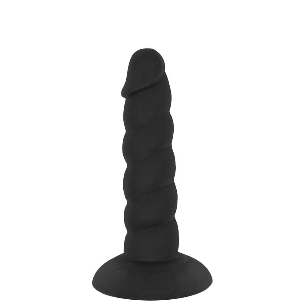 5&quot; Loli Suction Cup Silicone Dildo - Black