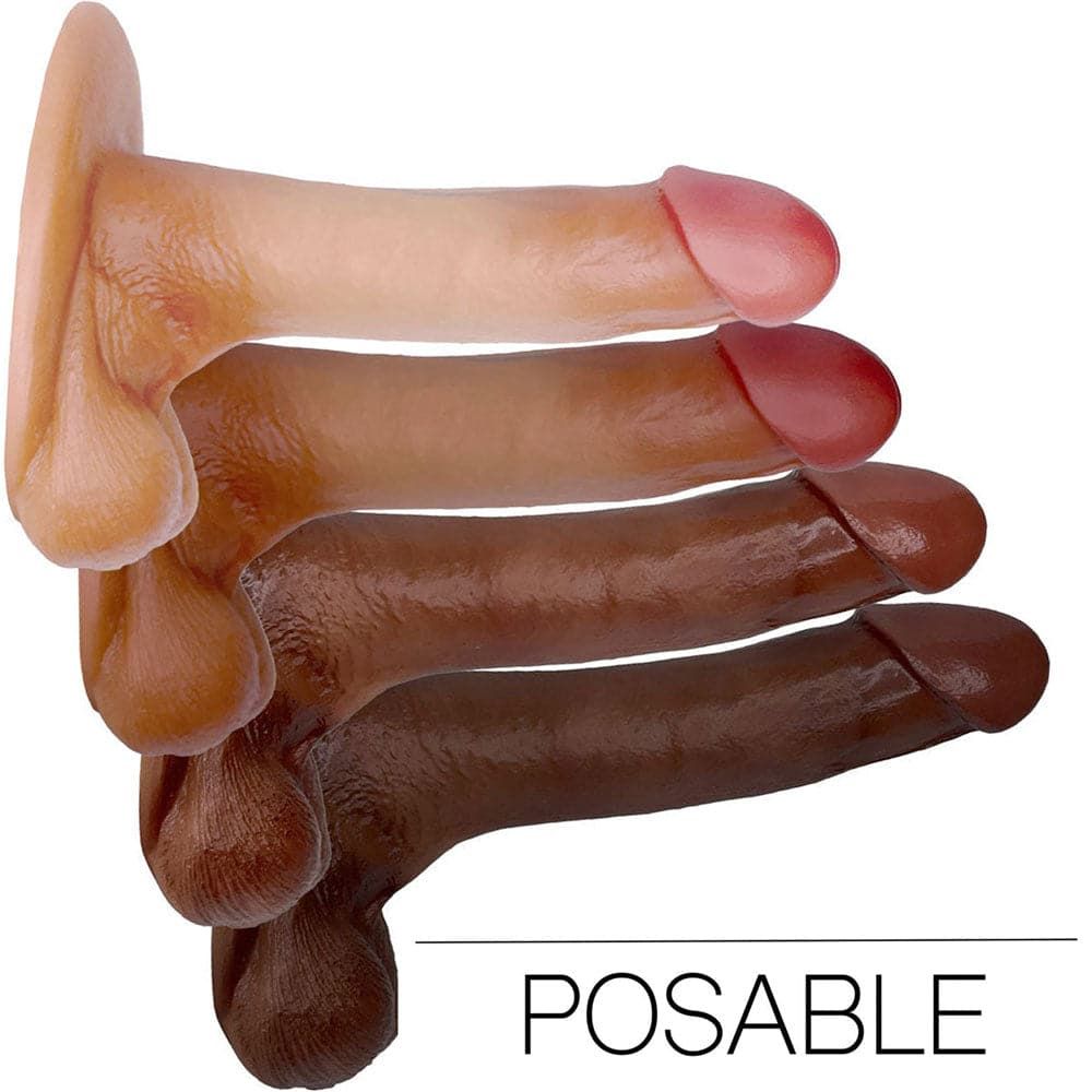 6.5&quot; SoReal Posable Plus - Floating Balls Realistic Dual Density Dildo