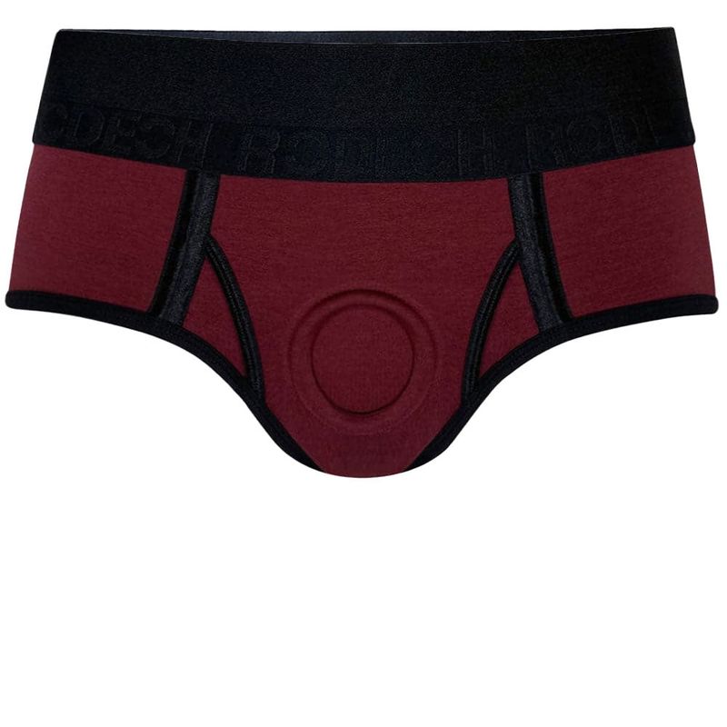 Brief+ Harness - Claret/Black
