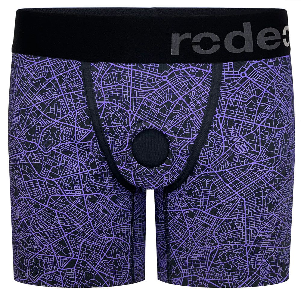Rise Boxer+ Harness - Geometric Purple