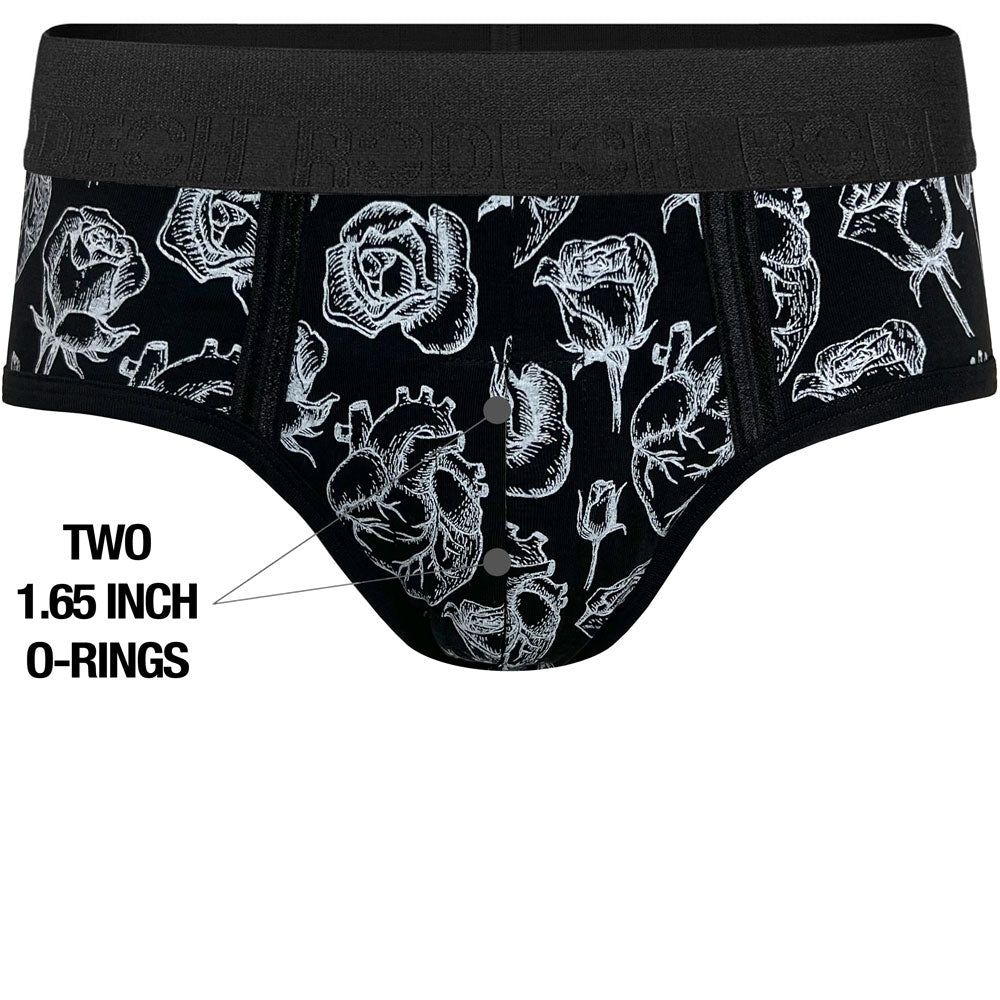Duo Brief+ Harness - Hearts &amp; Roses