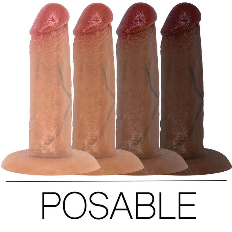 5.5&quot; SoReal Posable Silicone Dual Density Dildo