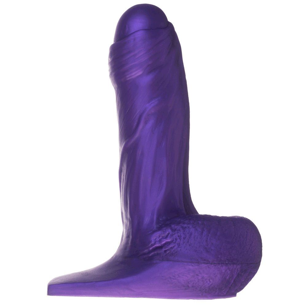 5&quot; Fornix Uncut Dual Density Silicone Dildo - Purple
