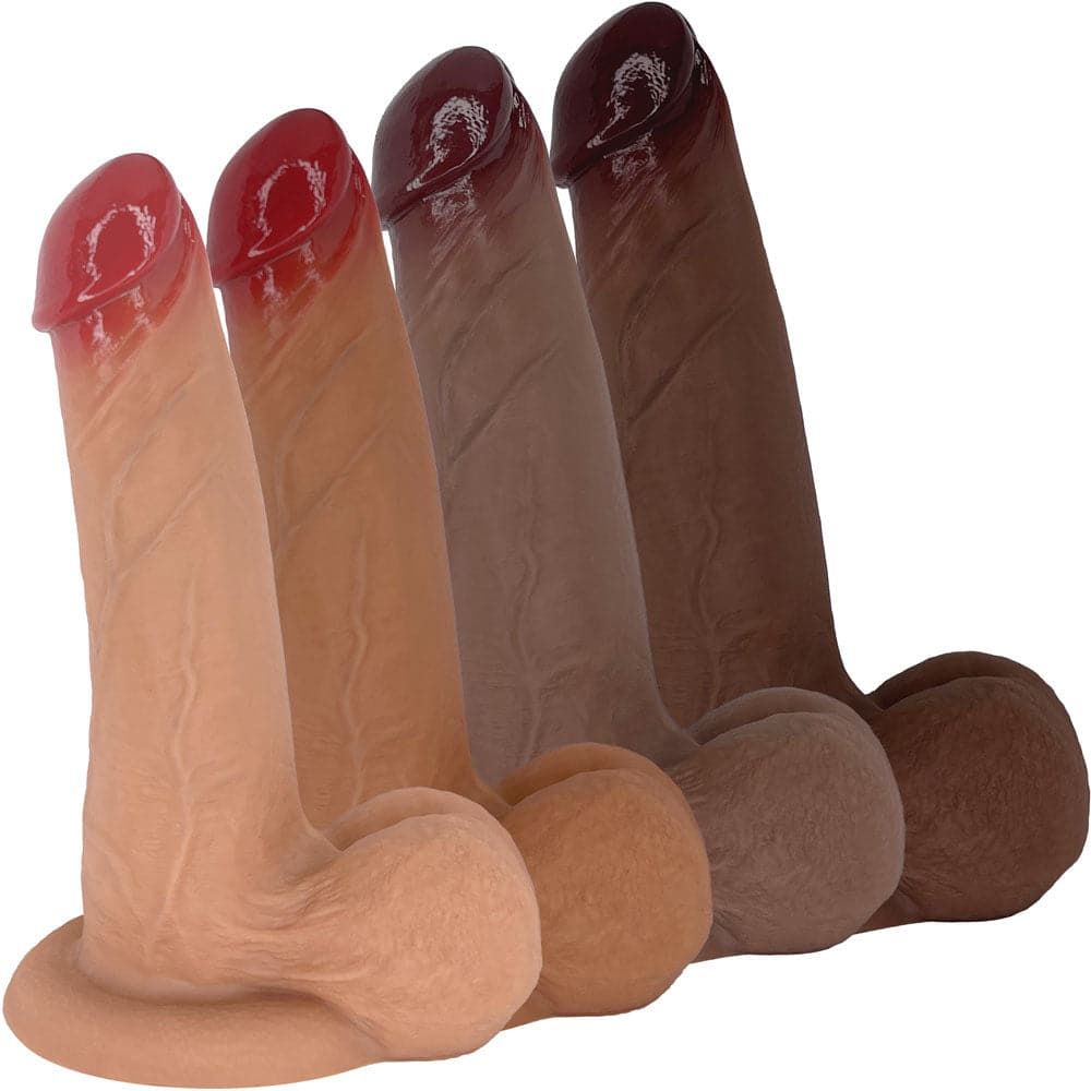 7&quot; 2nd Gen Slyder Plus Wide - Floating Balls Realistic Dual Density Sliding Skin Dildo