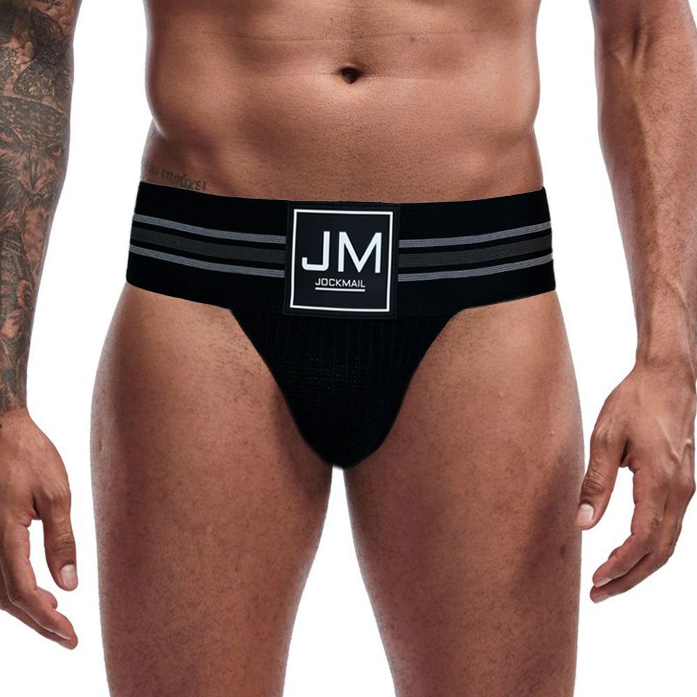 Brief Hybrid Old School Packer Underwear - Black