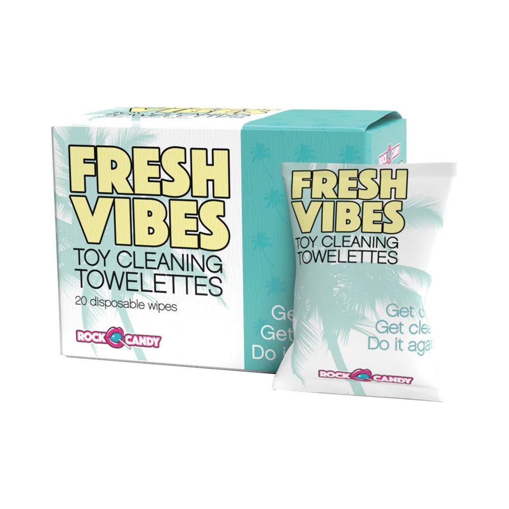 Fresh Vibes Toy Cleaning Wipes- 20 Individually Wrapped Wipes