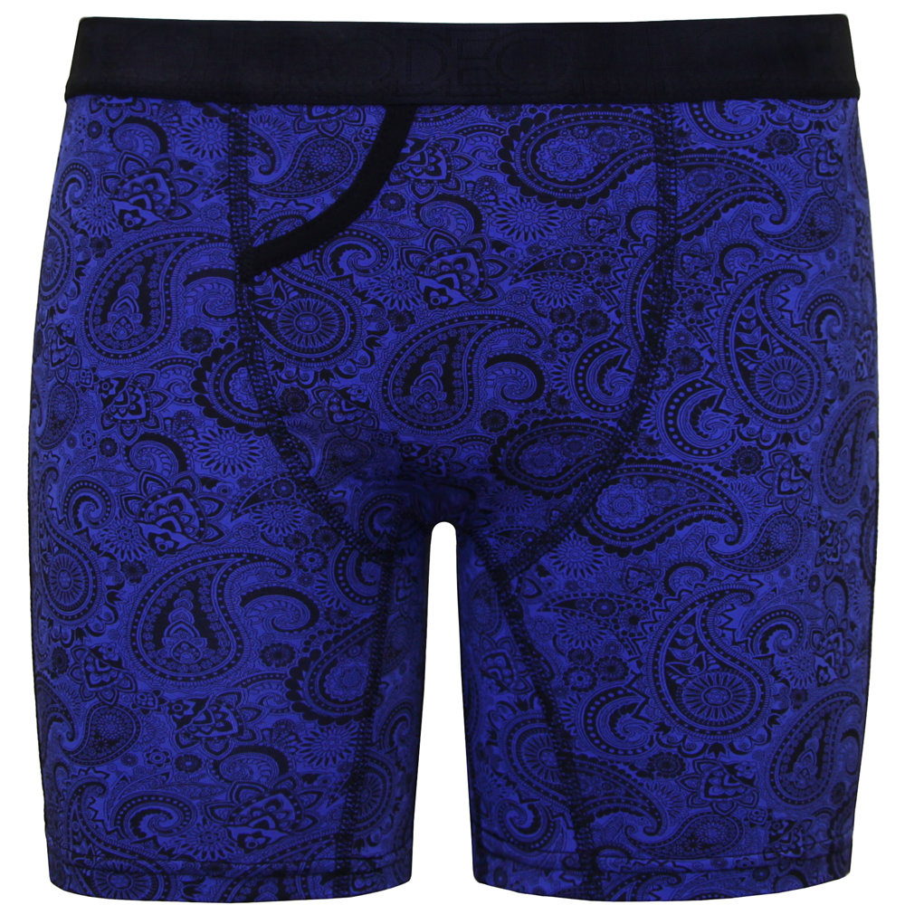 Royal Blue Paisley Boxer Underwear