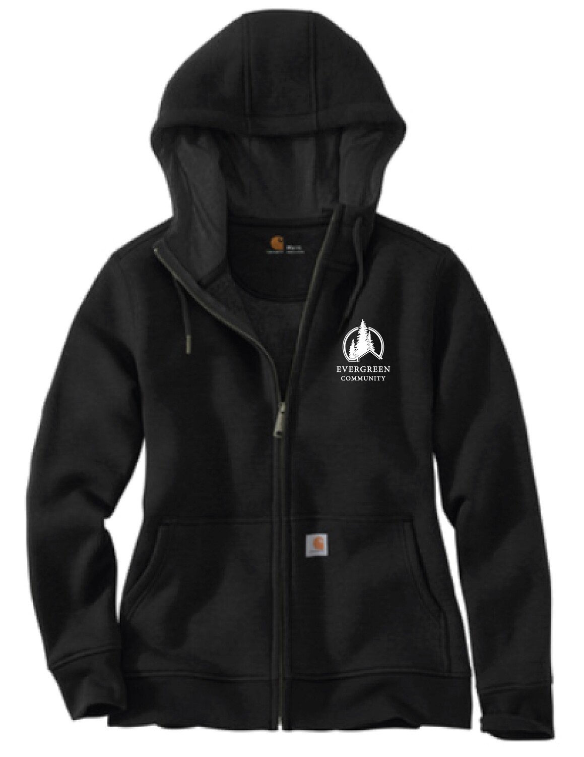 Evergreen Carhartt Ladies Full Zip Sweatshirt