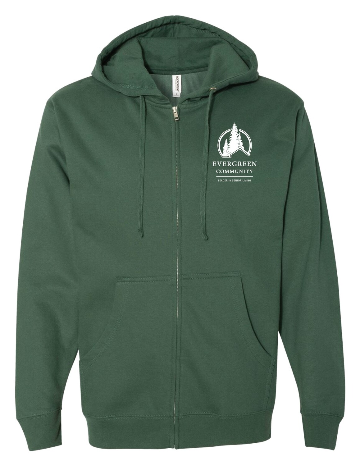 Evergreen Midweight Zip Soft Hooded Sweatshirt